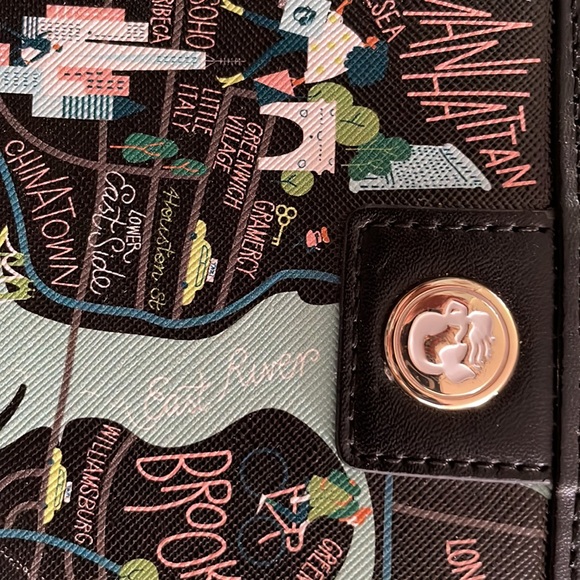 Wallet Spartina 449 Daufuskie Island. Inner and outer zippered pockets. - Picture 5 of 6